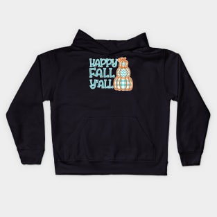 Happy Fall Y’all Halloween Autumn Southern Cute Kids Hoodie